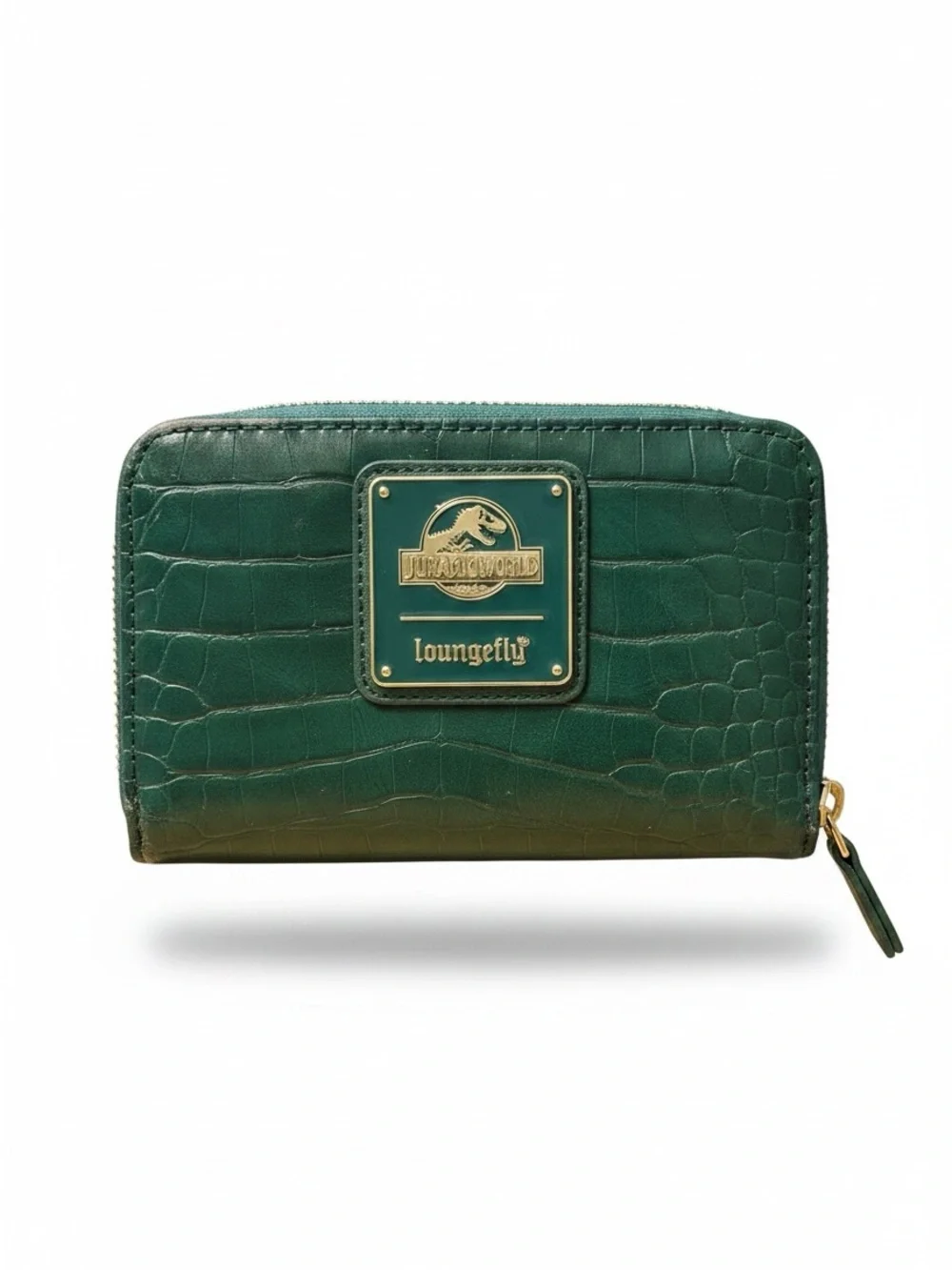 Loungefly Jurassic World Jungle Velociraptor zip-around wallet NWOT